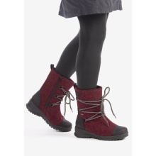 Pomar Winter Boots Koli GTX (Felt Boots, Waterproof, Wide, Extremely Warm) Red Ladies